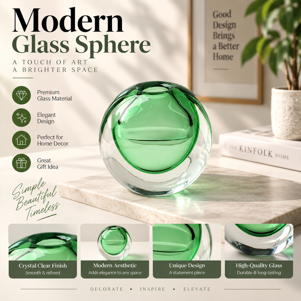 Nordic Clear Glass Vase