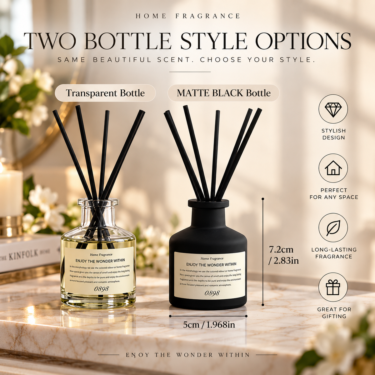 Malox Minimalist Reed Diffuser Set