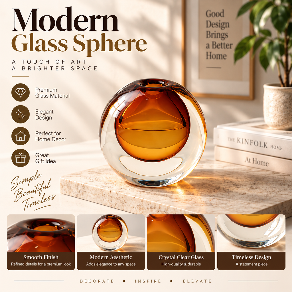 Nordic Clear Glass Vase