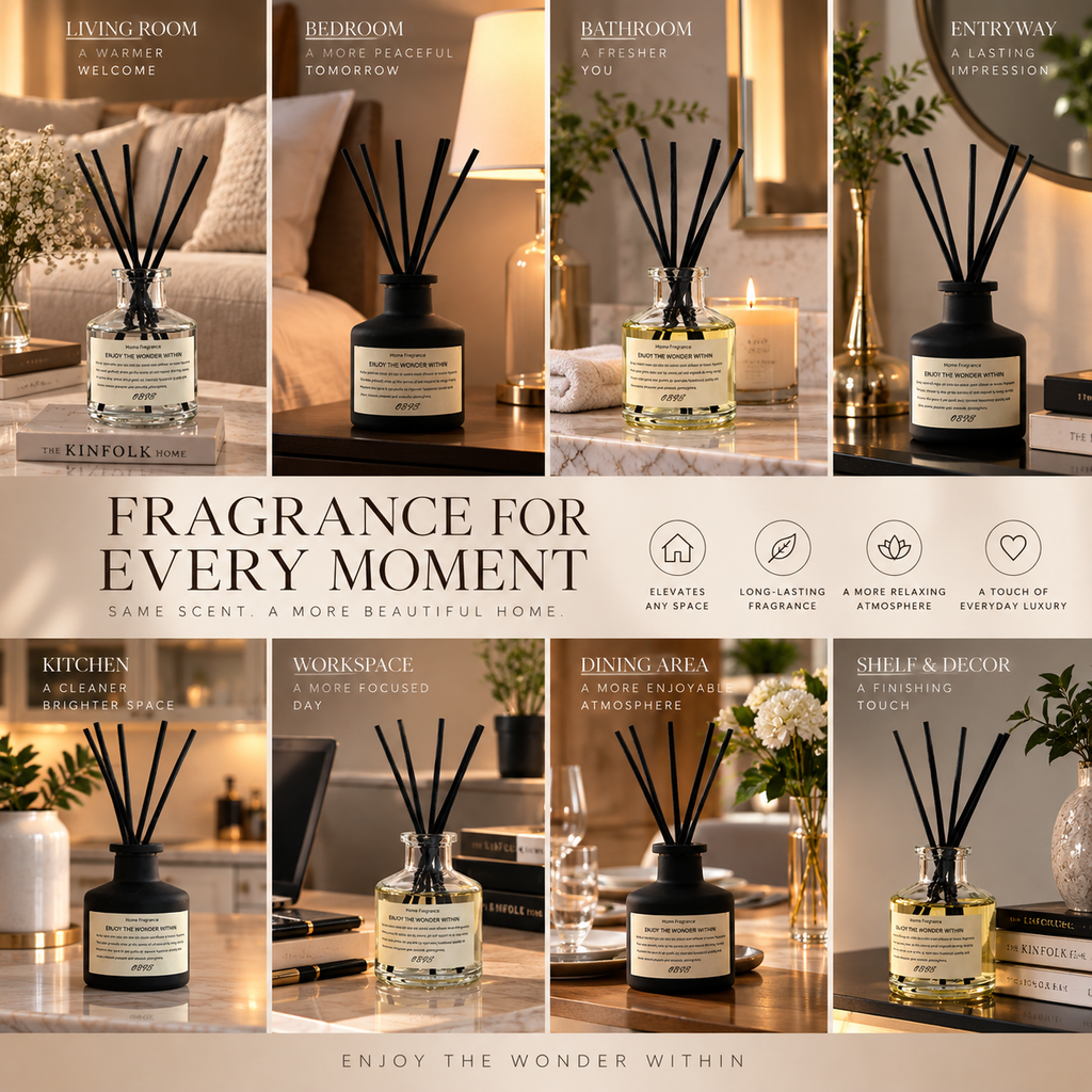 Malox Minimalist Reed Diffuser Set